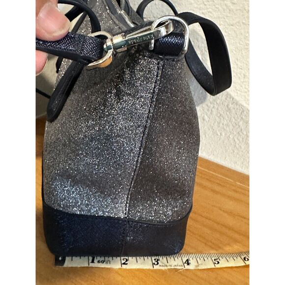 Kate Spade Lola Blue Glitter Satchel EUC - Picture 6 of 9